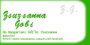 zsuzsanna gobi business card